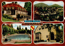 73885512 Baden-Baden Mariahalden Schwimmbad Panorama Kirche Baden-Baden - Baden-Baden