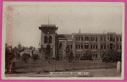 Ag3009 - EGYPT - VINTAGE POSTCARD - Cairo - 1918, Railway-Station - Kairo
