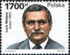 POLONIA - AÑO 1990 - Lech Walesa, Premio Nobel De La Paz 1.983 - Usados - Gebraucht