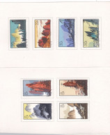 CHINE Sur Depliant Touristique,,la Serie Des MONTAGNES , Montrée Au Mieux ,,VENDUE COMME C'EST - Used Stamps