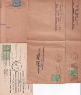 Gran Bretagna N.4 Buste Con Affrancature PERFIN - Covers & Documents