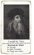 Chromo - Histoire -pinture   Leonard De Vinci - Portrat De Vinci - Sonstige & Ohne Zuordnung