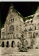 73885395 Bielefeld Rathaus Weihnachtskarte Nachtaufnahme Bielefeld - Bielefeld