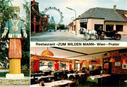 73885364 Wien AT Restaurant Zum Wilden Mann Gaststube Prater  - Autres & Non Classés