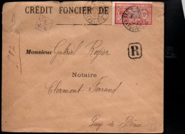 MERSON SUR LETTRE RECOMMANDEE AR DE PARIS 1961 - 1877-1920: Periodo Semi Moderno