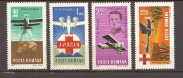 Romania - 1968 Aviatie Si Aviasan, Serie Completa, Nestampilat - Usado