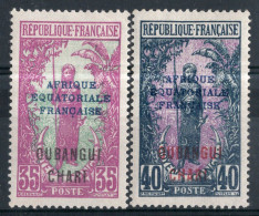 Oubangui Timbres Poste N°53* & 54* Neufs Charnières TB Cote 2€00 - Unused Stamps