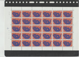 Belgium 1973 Europa-Cept Full Sheets Plate 4 And 1 MNH ** - 1973