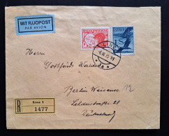 Österreich 1935 Flugpost Brief Reko LINZ Nach Berlin - Cartas & Documentos