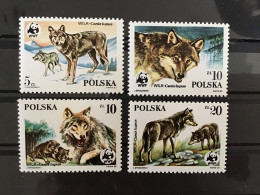 Poland 1985 Wolves Mint SG 2990-3 Mi 2975-8 Yv 2787-90 - Unused Stamps