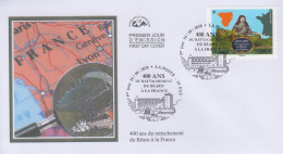 Enveloppe   FDC  1er   Jour     FRANCE    400   Ans  Du  Rattachement  Du   BEARN  à  La  FRANCE   PAU    2020 - 2020-…