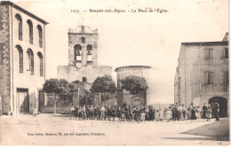 FR66 BANYULS DELS ASPRES - Brun 1077 - La Place Et L'église - Animée - Belle - Other & Unclassified