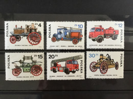 Poland 1985 Fire Engines MNH SG 2976-81 Mi 2961-6 Yv 2773-8 Sc 2664-9 - Ongebruikt