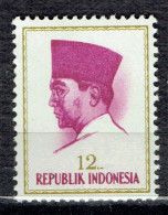 Série Courante : Président Sukarno 12 R - Indonésie