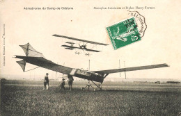 CHÂLONS Sur Marne - Aérodrôme Du Camp - MONOPLAN ANTOINETTE Et BIPLAN FARMAN - VENTE DIRECTE X - Châlons-sur-Marne