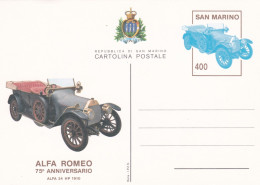 San Marino - 75° Anniversario Alfa Romeo - Alfa 24 HP 1910 - Automobili