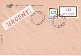 Lettre Affranchie Avec Timbres Cours Instructions F 26 0,30 + F 27 0,50 Plus Au Dos  Poste Restante Avec Savonette EMA - Cursussen