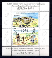 RC 27518 CHYPRE TURQUE COTE 9€ N° 13 X 1 Ex EUROPA 1994 L'EUROPE ET LES DECOUVERTES OBLITÉRÉ TB - 1994