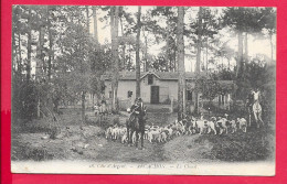 Cpa 33 ARCACHON Le Chenil 1913 Voyagée Divisé Voir Scanne Belle Carte Animée Chiens Enfants LEO NEVEU PHOT. CHASSE - Arcachon