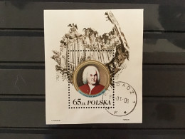 Poland 1985 300th Birth Anniversary Of J S Bach Used SG MS3025 Mi Bl97 - Blocs & Hojas