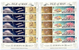 RC 27521 ILE DE MAN COTE 37,50€ N° 623 / 628 X 5 Ex EUROPA 1994 L'EUROPE ET LES DECOUVERTES NEUF ** MNH TB - 1994