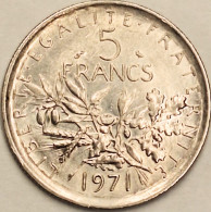 France - 5 Francs 1971, KM# 926a.1 (#4336) - 5 Francs