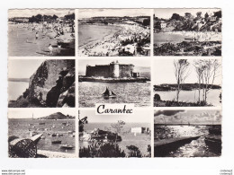 29 CARANTEC Multivues N°1698 Plage Chaise Du Curé Château Du Taureau Pointe De Pen An Land Ile Louet VOIR DOS - Carantec