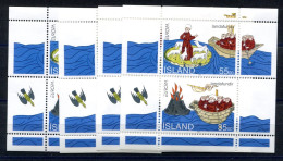 RC 27524 ISLANDE COTE 20€ BLOC N° 15 X 4 Ex EUROPA 1994 L'EUROPE ET LES DECOUVERTES NEUF ** MNH TB - 1994