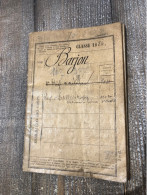 Livret Militaire Du Soldat Barjon 1884 Montbrison (Loire) - Documents