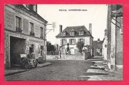 Cpa 61 ALMENECHES Commerces. Merceries, Epicerie... Traction, Voiture,  Divisé Voir Scanne Belle Carte, Edit. Lefrancois - Andere & Zonder Classificatie