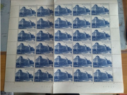 Belgium 1971 Belgica '72 Stamp Exhibition Complete Set In Full Sheets MNH ** - Esposizioni Filateliche