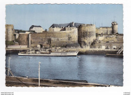 29 BREST N°1080 La Préfecture Maritime Et Le Château Navire De Guerre F739 VOIR DOS - Krieg