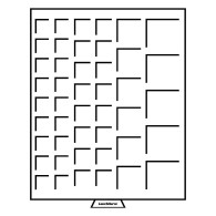 Leuchtturm Rauchfarbene Münzbox 45 Eckige Fächer Mit Div. Durchmesser 316902 Neu - Material