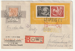 DDR: Debriablock Auf Anlass-Umschlag, R-Brief - Covers & Documents