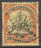 Deutsch SüdWest-Afrika   .    Michel   .   15      .     O     .      Gestempelt - German South West Africa