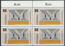 BRD 1983 MiNr.1165 4er Block ** Postfrisch Bauhaus ( EK41/3 )günstige Versandkosten - Neufs