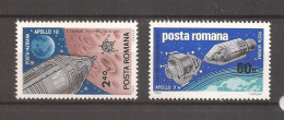 Romania - 1969, APOLLO 9 SI 10,  SERIE ,nestampilat - Nuevos