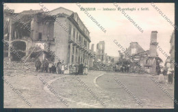 Messina Terremoto Città PIEGA Cartolina ZB9849 - Messina