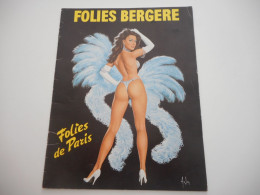 FOLIES BERGERES, ANCIEEN POGRAMME FOLIES DE PARIS, LISETTE MALIDOR, MICHELE ALBA - Non Classificati