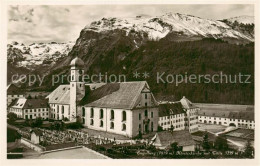 13801000 Engelberg  OW Klosterkirche Mit Titlis  - Other & Unclassified