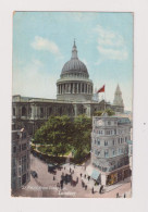 ENGLAND - London St Pauls From Cheapside Used Vintage Postcard As Scans - St. Paul's Cathedral