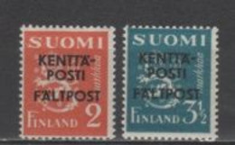 (S1582) FINLAND, 1943 (Military Stamp). Complete Set. Mi ## M4-M5. MNH** - Militari