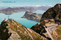 13800538 Pilatus Kulm OW Berghotels Mit Blick Auf Vierwaldstaettersee Alpenpanor - Other & Unclassified