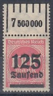 DR 291 A OR, Ungebraucht *, Aufdruckmarke, 1923 - Unused Stamps
