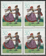 BRD 1981 MiNr.1096 4er Block ** Postfrisch Europa Folklore ( B2856 ) Günstige Versandkosten - Unused Stamps