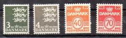 Dinamarca Series Nº Michel 483/84 + 512/13 ** - Unused Stamps