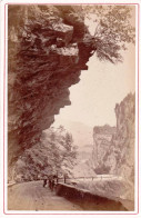 Suisse - PHOTO - FOTO ALBUMINE-  Grisons - Viamala -sortie Du Trou Perdu Pres Thusis -  Photo AD.Braun A Dornach - Alte (vor 1900)