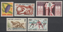 1958/1959 - SPM - ANNEES COMPLETES AVEC POSTE AERIENNE * MH - COTE = 37.5 EUR. - Ongebruikt