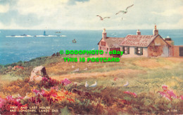 R507314 Lands End. First And Last House And Longships. Valentine. Art Colour. Br - Welt