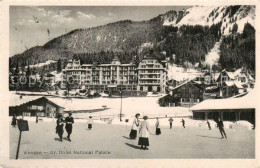 13798982 Wengen  BE Grand Hotel National Palace Eislaufbahn Berner Alpen  - Sonstige & Ohne Zuordnung